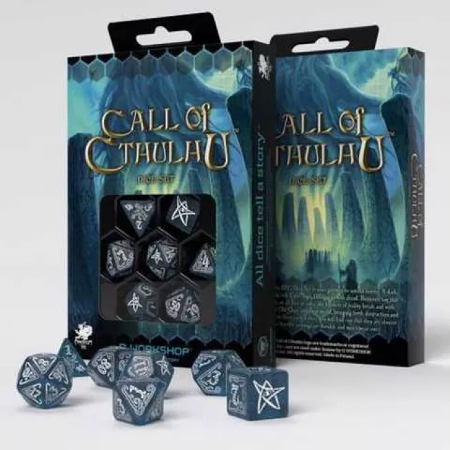 Набір кубиків Call of Cthulhu Abyssal & white Dice Set: купити за кращою ціною в Україні