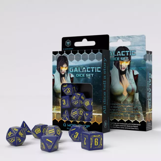 Набір кубиків Galactic Navy & Yellow Dice Set (7): купити за кращою ціною в Україні