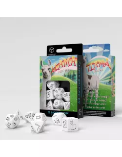 Набір кубиків Llama White & black Dice Set (7)