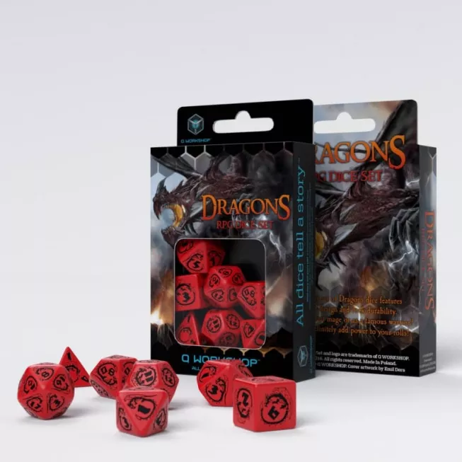 Набір кубиків Dragons Dice Set: Garnet (7): купити за кращою ціною в Україні