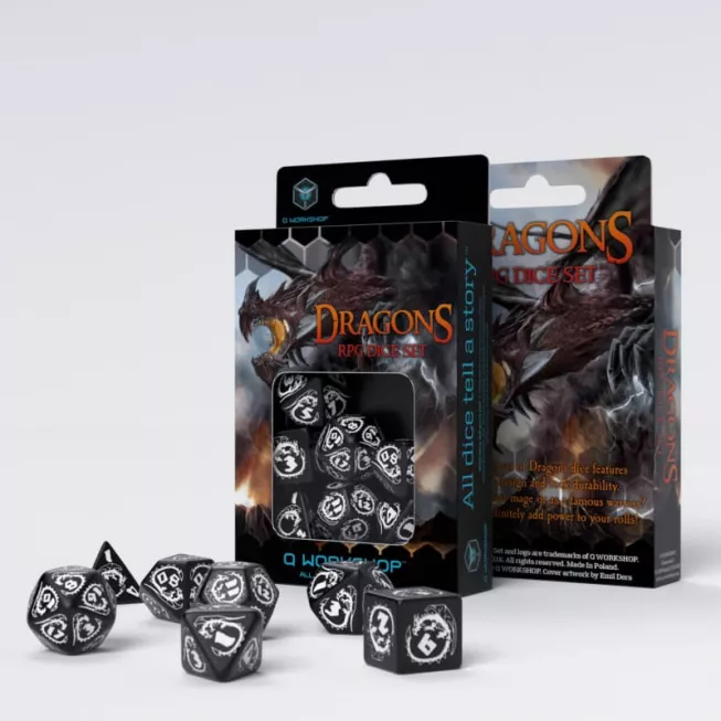 Набір кубиків Dragons Dice Set: Hematite (7): купити за кращою ціною в Україні