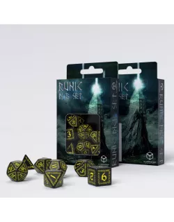 Набір кубиків Runic Black & yellow Dice Set (7)