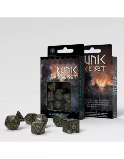 Набір кубиків Runic Bottle-green & gold Dice Set