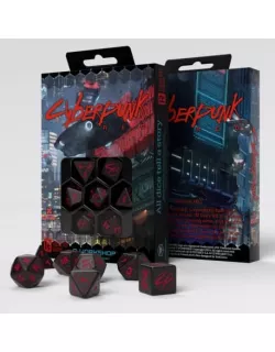 Набір кубиків Cyberpunk Red Dice Set: Blood over Chromet (7)