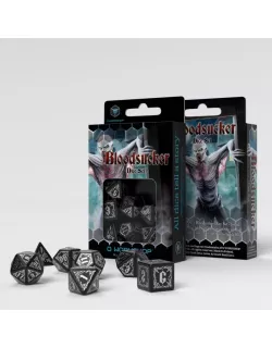 Набір кубиків Bloodsucker Black & silver Dice Set (7)