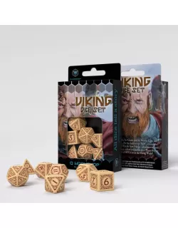 Набір кубиків Viking Beige & burgundy Dice Set (7)