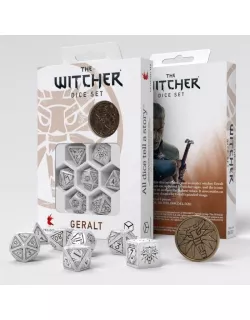 Набір кубиків The Witcher Dice Set. Geralt - The White Wolf Dice Set (7)