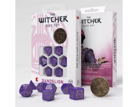 Набір кубиків The Witcher Dice Set. Dandelion - Viscount de Lettenhove Dice Set (7)