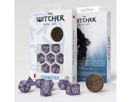 Набір кубиків The Witcher Dice Set. Yennefer - Lilac and Gooseberries Dice Set (7)