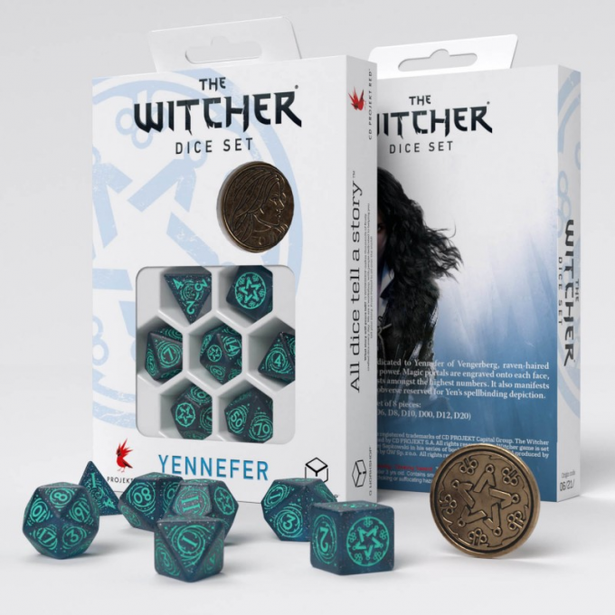 Набір кубиків The Witcher Dice Set. Yennefer - Sorceress Supreme Dice Set (7): купити за кращою ціною в Україні