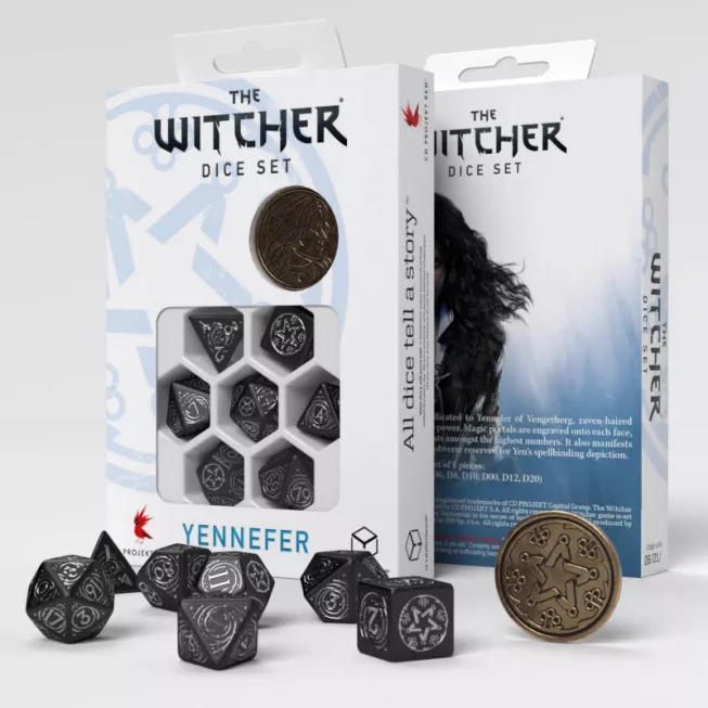 Набір кубиків The Witcher Dice Set. Yennefer - The Obsidian Star Dice Set (7): купити за кращою ціною в Україні