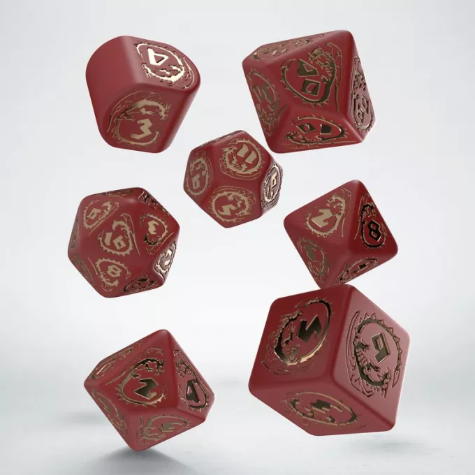 Набір кубиків Dragons Modern Dice Set: Ruby (7): купити за кращою ціною в Україні
