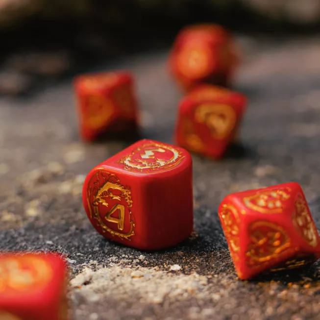 Набір кубиків Dragons Modern Dice Set: Ruby (7): купити за кращою ціною в Україні