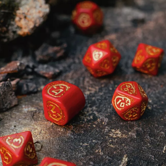 Набір кубиків Dragons Modern Dice Set: Ruby (7): купити за кращою ціною в Україні