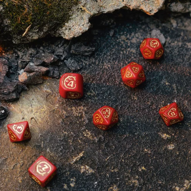Набір кубиків Dragons Modern Dice Set: Ruby (7): купити за кращою ціною в Україні