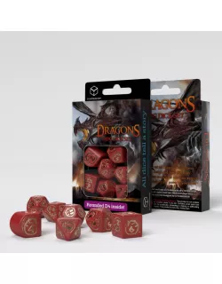 Набір кубиків Dragons Modern Dice Set: Ruby (7)