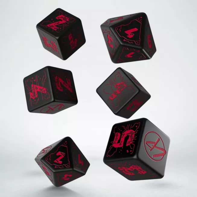 Набір кубиків Cyberpunk Red: Night City Essential Set (6): купити за кращою ціною в Україні