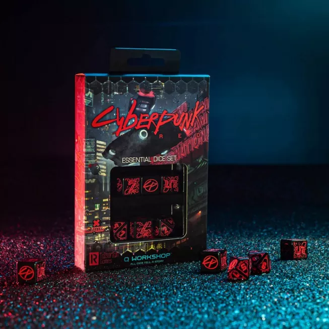 Набір кубиків Cyberpunk Red: Night City Essential Set (6): купити за кращою ціною в Україні