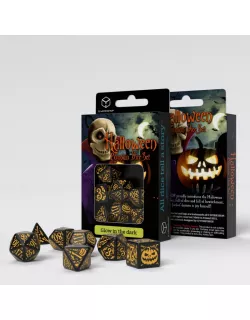 Набір кубиків Halloween Pumpkin Black & Glow in the dark Dice Set (7)