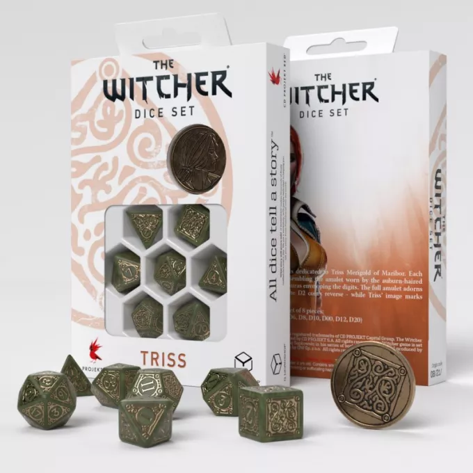 Набір кубиків The Witcher Dice Set. Triss - The Fourteenth of the Hill (7): купити за кращою ціною в Україні