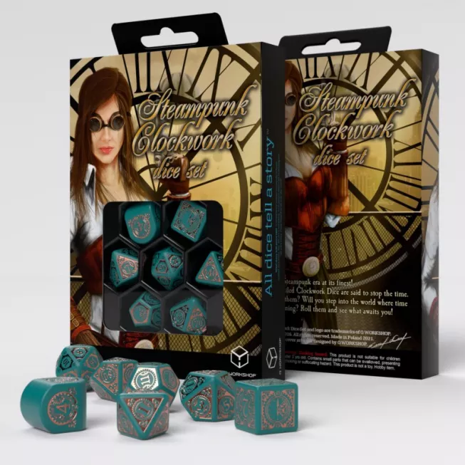 Набір кубиків Steampunk Clockwork Nautical Apparatus Modern Dice Set (7): купити за кращою ціною в Україні