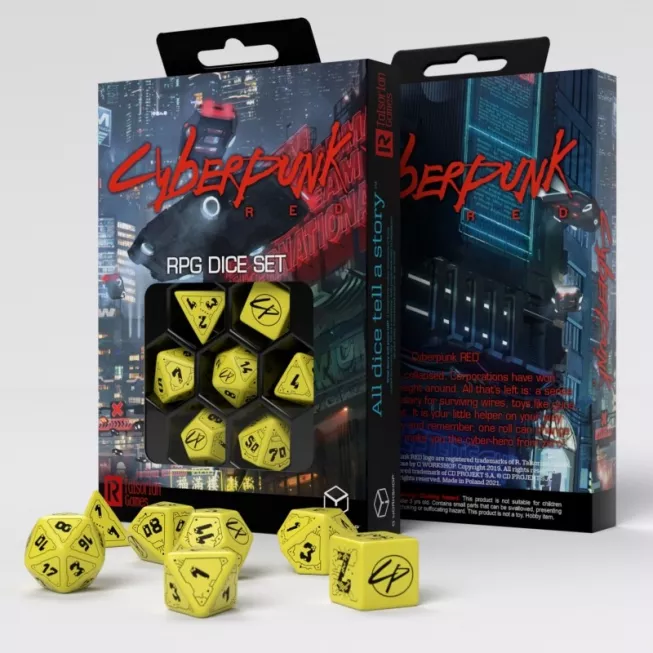 Набір кубиків Cyberpunk Red Dice Set: Danger Zone: купити за кращою ціною в Україні