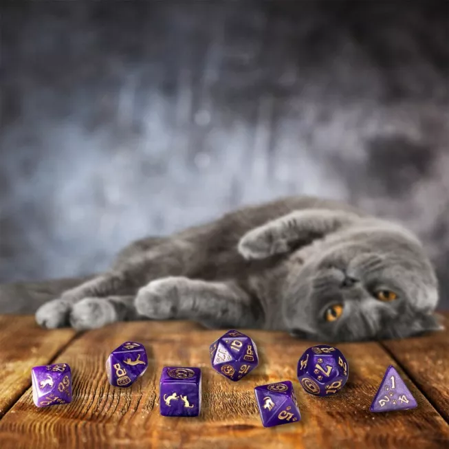 Набір кубиків Cats Dice Set Purrito (7): купити за кращою ціною в Україні