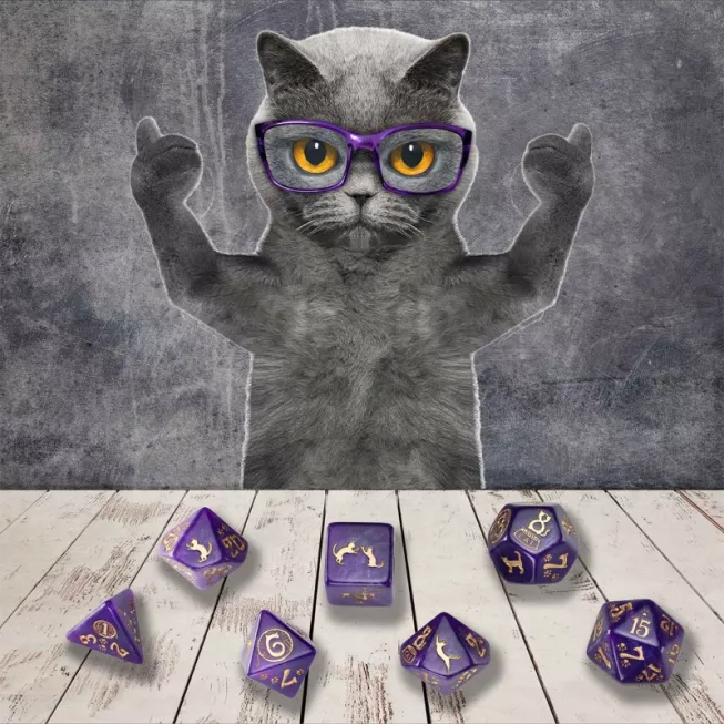 Набір кубиків Cats Dice Set Purrito (7): купити за кращою ціною в Україні