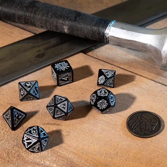 Набір кубиків The Witcher Dice Set. Geralt - Silver Sword Dice Set (7): купити за кращою ціною в Україні