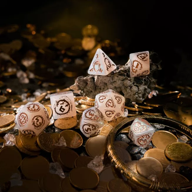 Набір кубиків Dragons Dice Set: Quartz (7): купити за кращою ціною в Україні