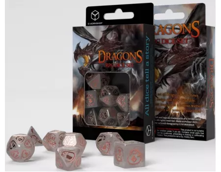 Набір кубиків Dragons Dice Set: Quartz (7)