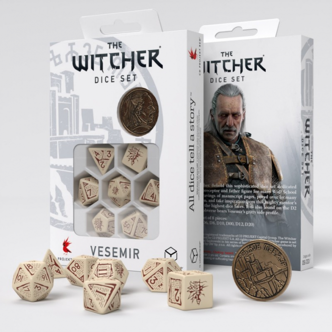 Набір кубиків The Witcher Dice Set. Vesemir - The Old Wolf (7): купити за кращою ціною в Україні