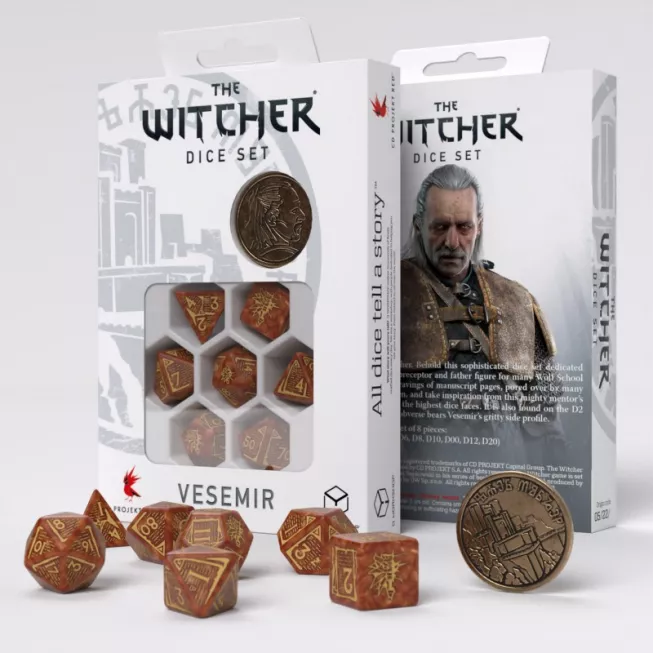 Набір кубиків The Witcher Dice Set. Vesemir - The Wise Witcher (7): купити за кращою ціною в Україні