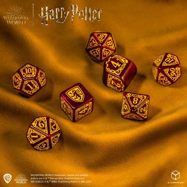 Набір кубиків Harry Potter. Gryffindor Modern Dice Set - Red (7): купити за кращою ціною в Україні
