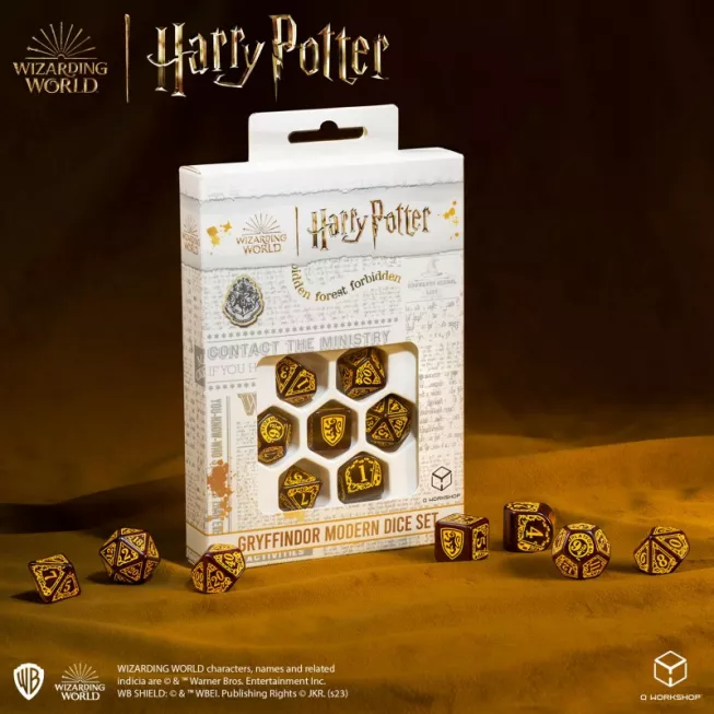 Набір кубиків Harry Potter. Gryffindor Modern Dice Set - Red (7): купити за кращою ціною в Україні