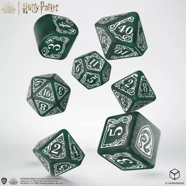 Набір кубиків Harry Potter. Slytherin Modern Dice Set - Green (7): купити за кращою ціною в Україні