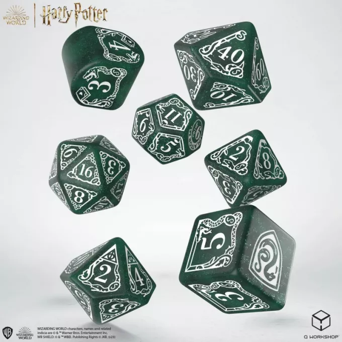 Набір кубиків Harry Potter. Slytherin Modern Dice Set - Green (7): купити за кращою ціною в Україні