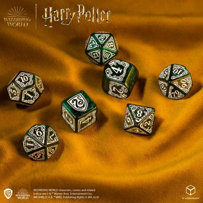 Набір кубиків Harry Potter. Slytherin Modern Dice Set - Green (7): купити за кращою ціною в Україні