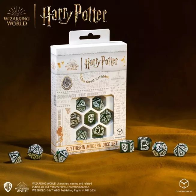 Набір кубиків Harry Potter. Slytherin Modern Dice Set - Green (7): купити за кращою ціною в Україні