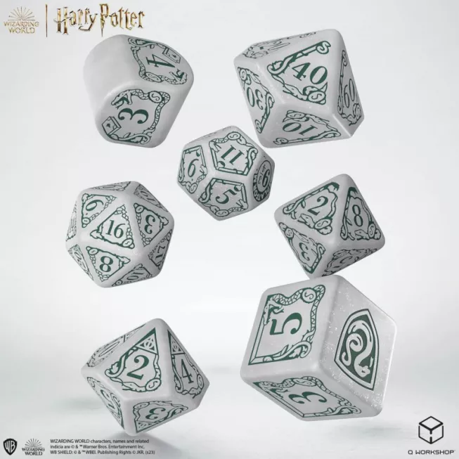Набір кубиків Harry Potter. Slytherin Modern Dice Set - White (7): купити за кращою ціною в Україні