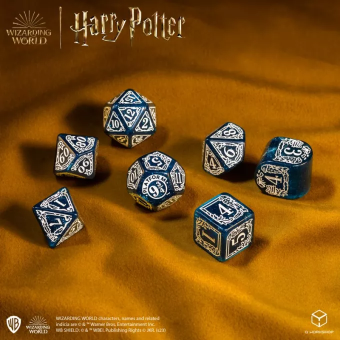 Набір кубиків Harry Potter. Ravenclaw Modern Dice Set - Blue (7): купити за кращою ціною в Україні