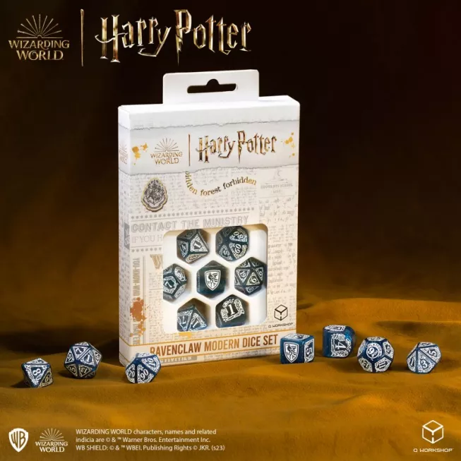 Набір кубиків Harry Potter. Ravenclaw Modern Dice Set - Blue (7): купити за кращою ціною в Україні