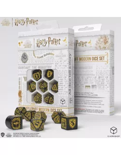 Набір кубиків Harry Potter. Hufflepuff Modern Dice Set - Black (7)