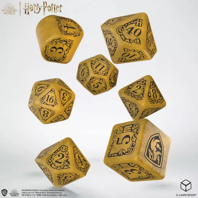 Набір кубиків Harry Potter. Hufflepuff Modern Dice Set - Yellow (7): купити за кращою ціною в Україні