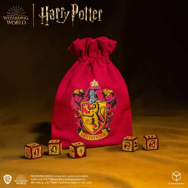 Набір кубиків з мішечком Harry Potter. Gryffindor Dice & Pouch (5): купити за кращою ціною в Україні