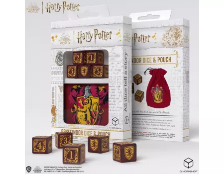 Набір кубиків з мішечком Harry Potter. Gryffindor Dice & Pouch (5)