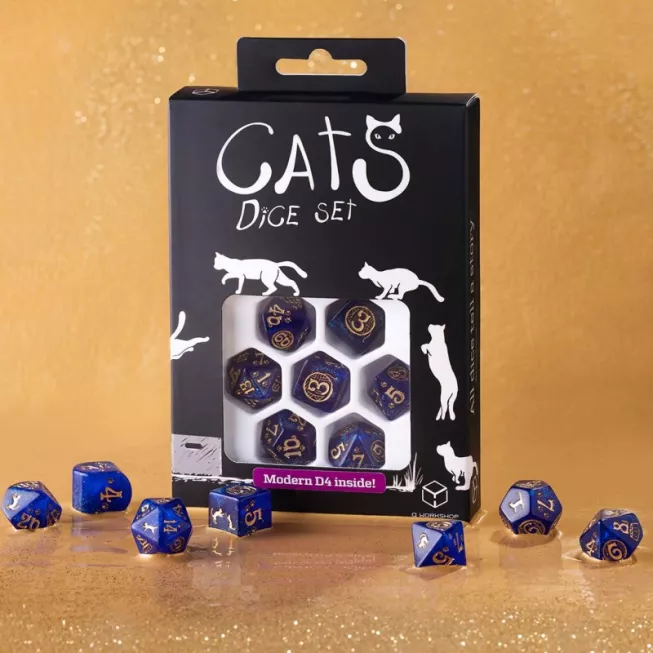 Набір кубиків Cats Modern Dice Set: Meowster (7): купити за кращою ціною в Україні
