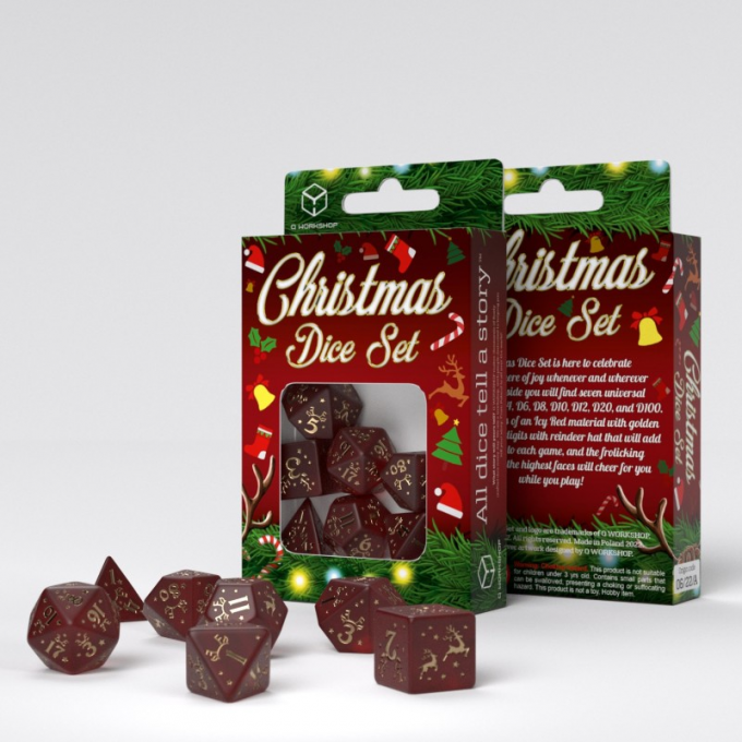 Набір кубиків Christmas Dice Set (7): купити за кращою ціною в Україні