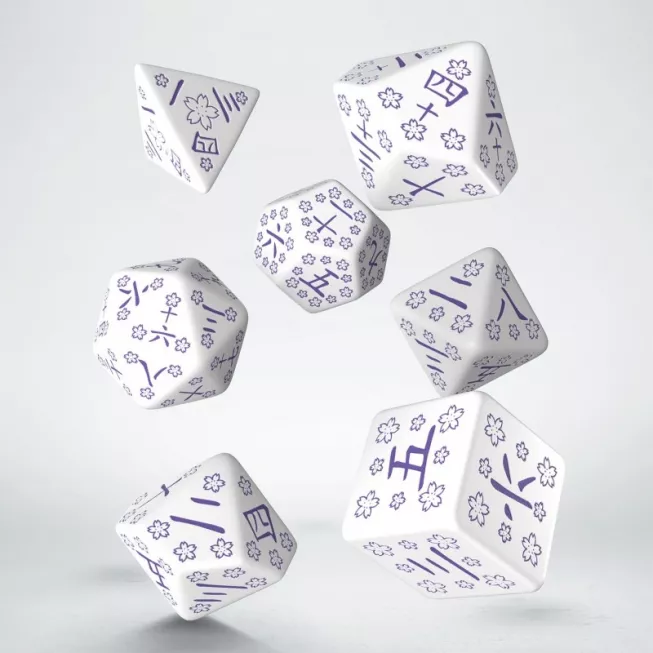 Набір кубиків Japanese Dice Set: Blue Star Lotus (7): купити за кращою ціною в Україні