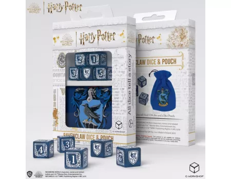Набір кубиків з мішечком Harry Potter. Ravenclaw Dice & Pouch (5)